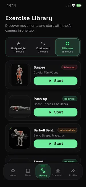Exercise Library